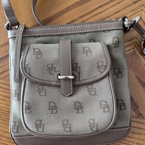 Dooney & Bourke Tan Monogram Crossbody Bag